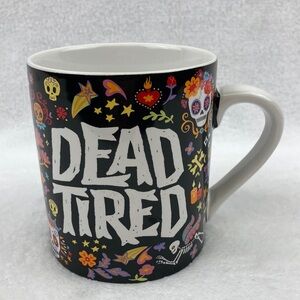 Little Blue House Dead Tired Sugar Skulls Coffee Mug 13 oz.